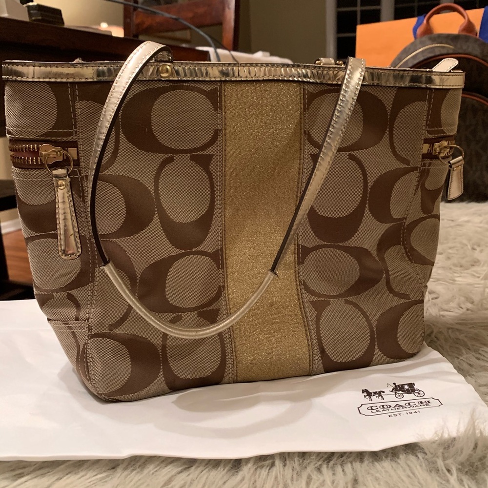 Coach Monogram Tote